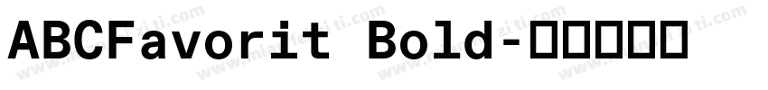 ABCFavorit Bold字体转换